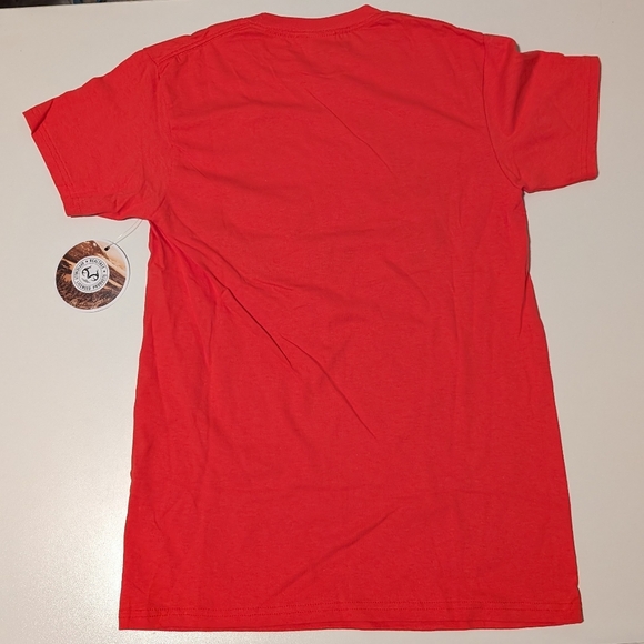 NWT Realtree Outfitters Women's Small Tshirt Red Leopard Antlers - Picture 2 of 7